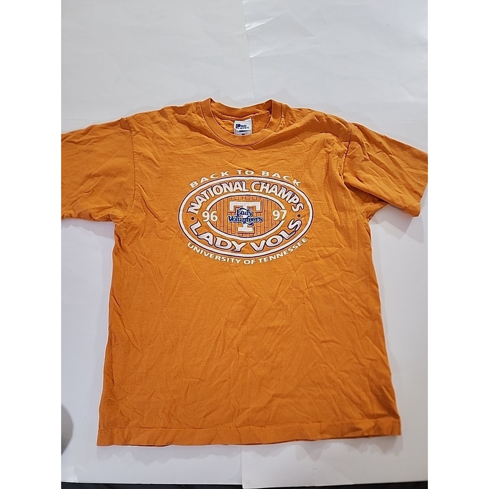 96 -97 National Champs Back To Back Tennessee Lady Vols T Shirt Lg Vintage YTK